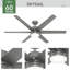 Ventilateur de plafond 60 pouces à 6 pales avec lumières Skysail-84931867