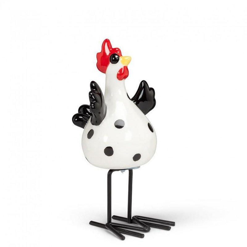 Figurine de poulet, H 8 po x l 4 po x P 4 po