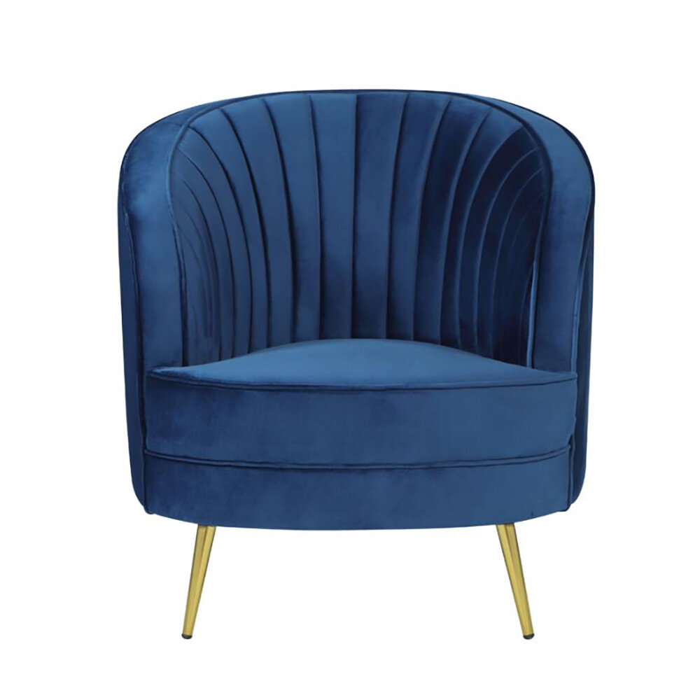 Everly Quinn Barfield 30.5'' Wide Velvet Armchair | Wayfair