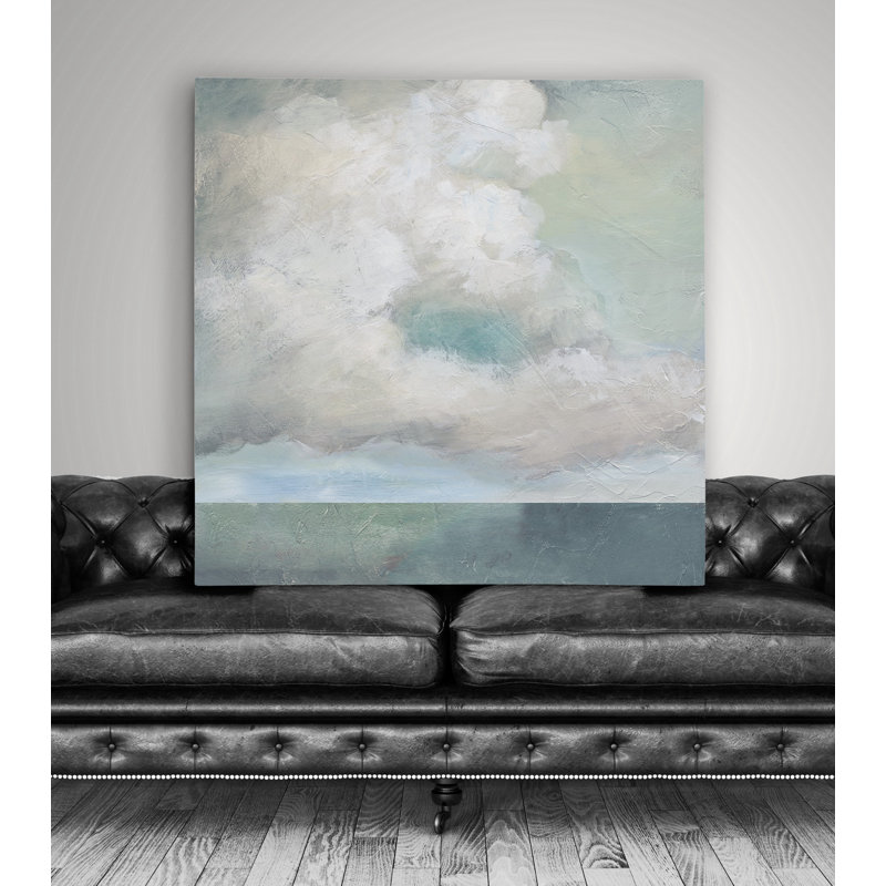 Cloudscape VIII ', peinture, Toile tendue, H 40 po x l 40 po x P 1,5 po