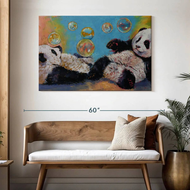 Crowle Panda Bubbles, 32" H x 48" W