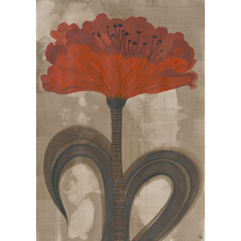 Orange Blossom Print by Morlock, Jody, White Wash Oak Single Picture Framed, 26'' H x 18'' W