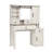 Farmhouse Vanity Desk With Sliding Mirror And Lights, Vanity Set With Glass Top And Charging Station ,Dressing Table With 4 Drawers And 2 Cabinets, Dressing Table With Stool For Bedroom-1604162184