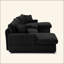 Canapé modulaire en U en forme de U pour le salon, canapé surdimensionné confortable de 126 po avec console, porte-gobelet, USB, méridienne double