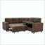 Canapé-lit modulaire en L avec canapé-lit, rangement et porte-gobelets-132516608