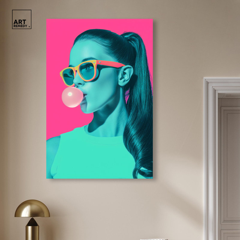 «Retro Chic I», reproduction d'art sur toile par Pop Art par Remed, 30 x 45, H 45 po x l 30 po, Toile tendue avec châssis