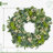24" Spring Wreath for Front Door, Artificial Eucalyptus Leaf Wreath with White Berries, Natural Farmhouse Home Décor