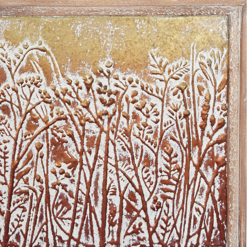 Traditional Plants & Flowers Wall Decor on Metal