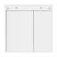 Armoire de salle de bain murale avec tablettes réglables, rangement ouvert et miroir haute définition-668113803