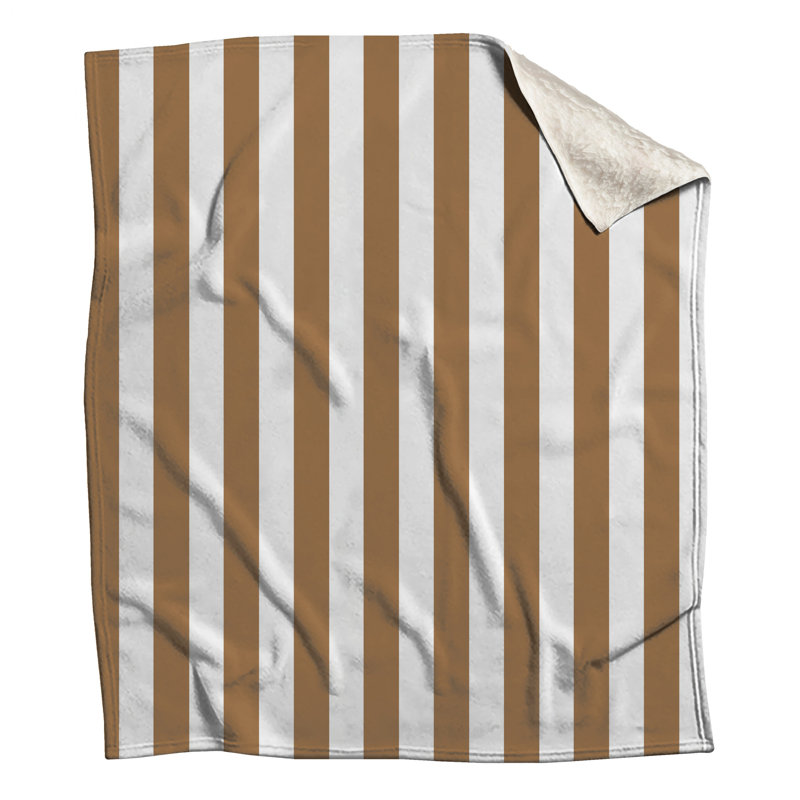 Brown Stripes Blankets, 50in W x 60in H