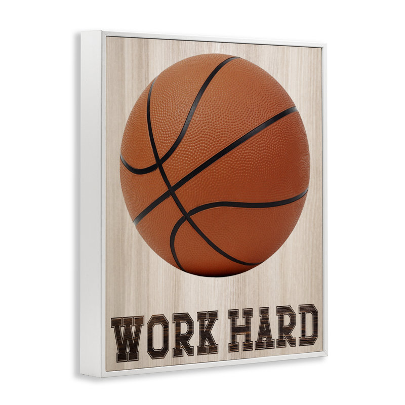 «Work Hard Basketball», estampe numérique, conception de Marcus Prime, H 14 po x l 11 po