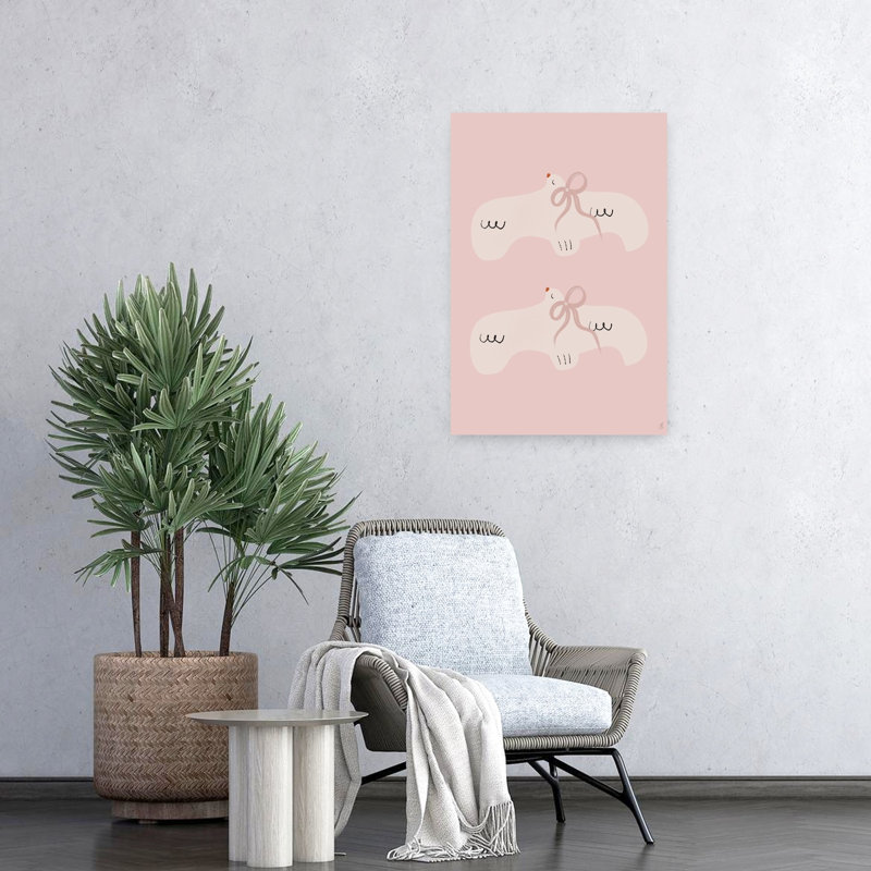 Art contemporain, art d'oiseau moderne, H 24 po x l 16 po