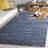 Abiram Hand Woven Denim/Cotton Rug in Blue/Black-23499788