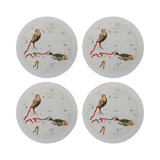 Zodiac Pisces Vegan Leather Round Pebble Placemat