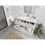 Meuble-lavabo simple 42 po avec plateau en marbre Catalina