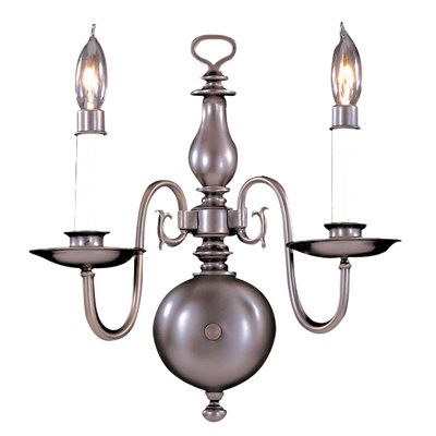 Lampe murale bougie 2 lumières Jovan