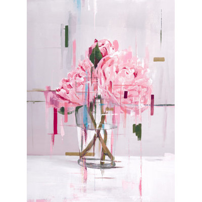 Peonies Vase Print by Hong, Hoa