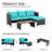 Othoson 4 - Person Outdoor Wicker Patio Conversation Furniture Set with Table and Cushion-1284532455