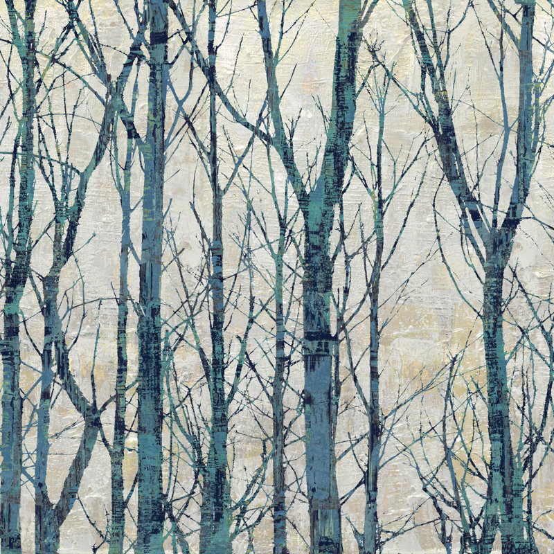 Blue Branches - Wrapped Canvas Print,  30cm H  x 30cm W 