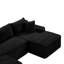 Canapé modulaire en forme de U 94,5 po avec assise profonde, aucun assemblage requis, canapé-lit modulaire pour salon, chambre à coucher, appartement-1259663160