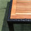 Ensemble de salle à manger d'extérieur en osier 7 pièces 7 pièces avec plateau en bois d'acacia