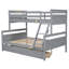 Lit superposé simple au-dessus de double gris avec construction solide et compartiments de rangement, finition, tiroirs sécurisés-1912057741