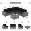 Ensemble de mobilier de jardin en rotin pour 5 personnes avec coussins-931210996-880445145