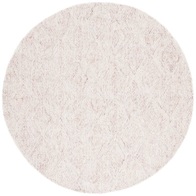 Starleen Hand Tufted Wool/Cotton Geometric Rug in Rust/Beige