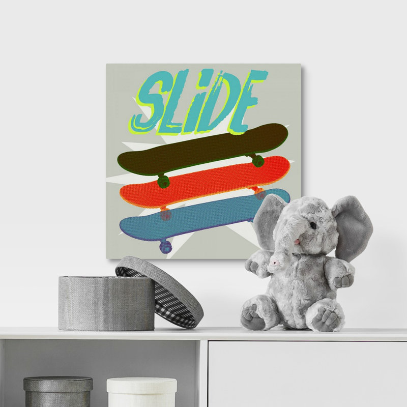 Art sur toile sk8r ii Sieber, Toile tendue, H 16 po x l 16 po x P 1,25 po