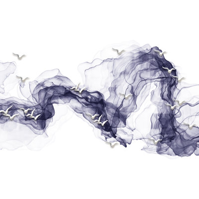Papier peint abstrait en textile amovible smokes