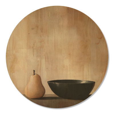 Table Matin Calme - Coupe à fruits ronde en bois - Décoration murale