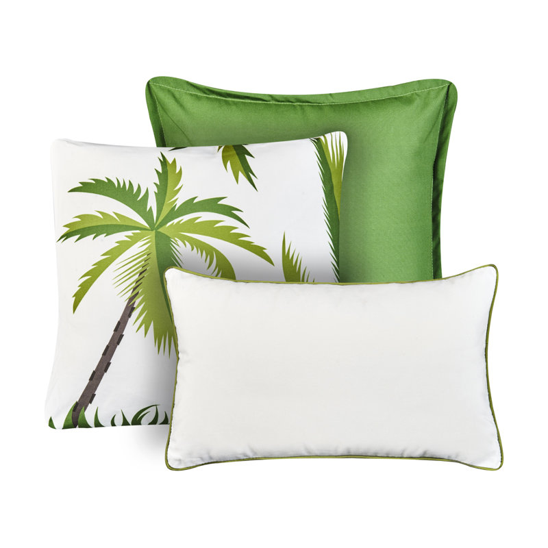 SEASIDE Indoor / Outdoor Floral Square Throw Cushion