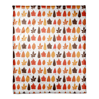  Funky Fall Leaves Throw