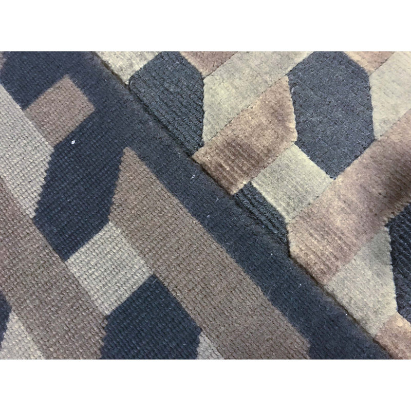Hand-Knotted High-Quality Taupe Area Rug