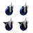 4 Inch_Solid Polyurethane 12MM Threaded Stem Caster Set 2 Brakes SCC