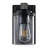 Borth Iron/Seeded Glass Rustic Farmhouse LED Vanity Light-19216085-23242563