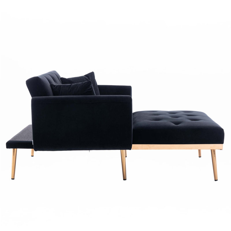 Chaise d'appoint, Velours noir