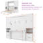 Lit escamotable double avec placard et tiroirs-260775501