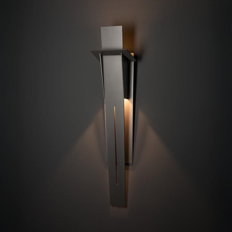 Linea Outdoor Wall Sconce, 31.3" H x 7.1" W x 5.1" D, Coastal Burnished Steel