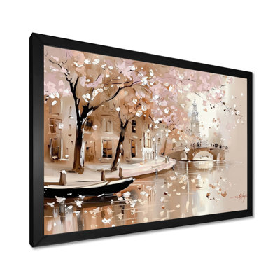 Watercolor Amsterdam Garden In Winter I - Amsterdam Print Wall Art
