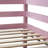 Twin High Loft Bed, Rubber Wood  Loft Bed With Safety Guardrail, Built-In Desk, Ladder-1098758244