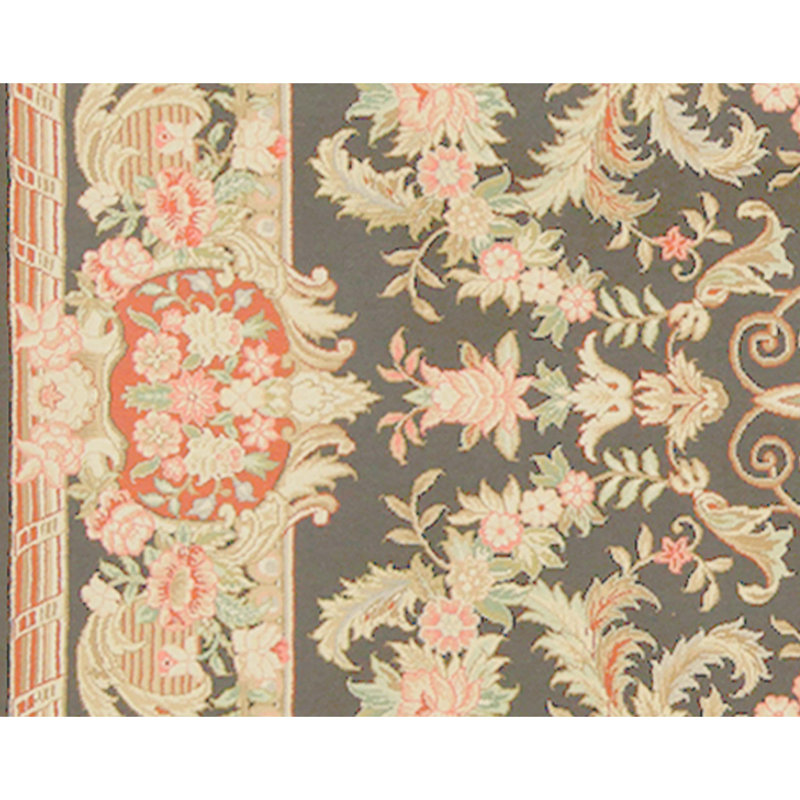 Handmade Silk and Wool Area Rug