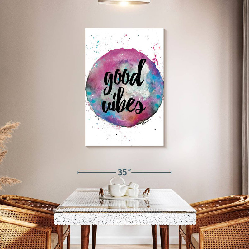 Tergel Good Vibes Splash, 45" H x 30" W
