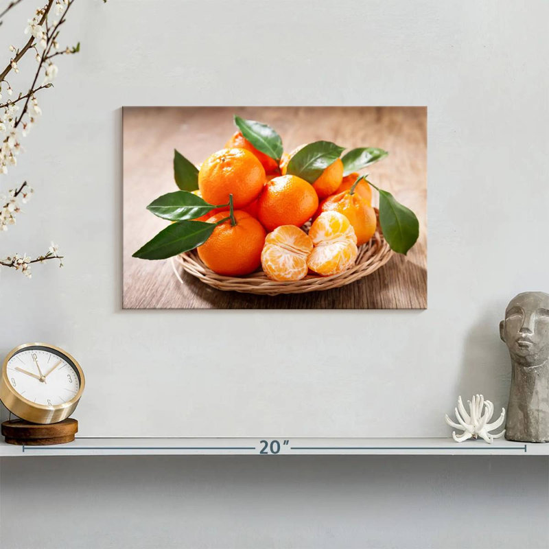 Yarlin Served Mandarin Oranges, 8" H x 12" W