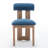 Abentego Solid Wood Fabric Dining Chair-1663143969-1664032701