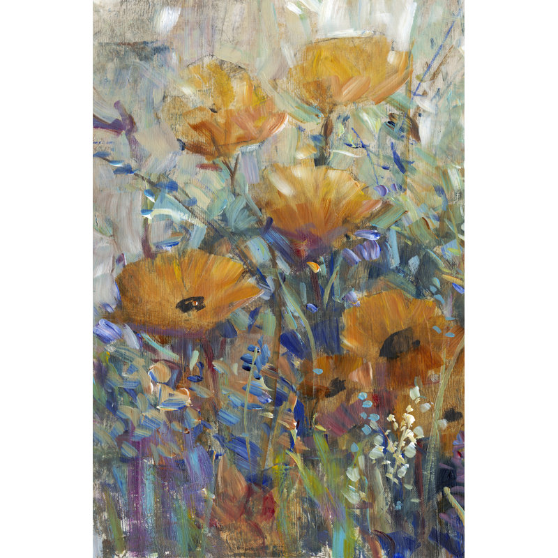 Floral Expression III by Tim OToole - Wrapped Canvas Painting, 46cm H x 30cm W