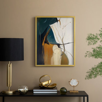 Série ABSTRACT DCxxxviii, reproduction encadrée - bois massif