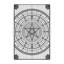 Tapis géométrique gris lavable à la machine lavable à la machine Wimberley-916682433