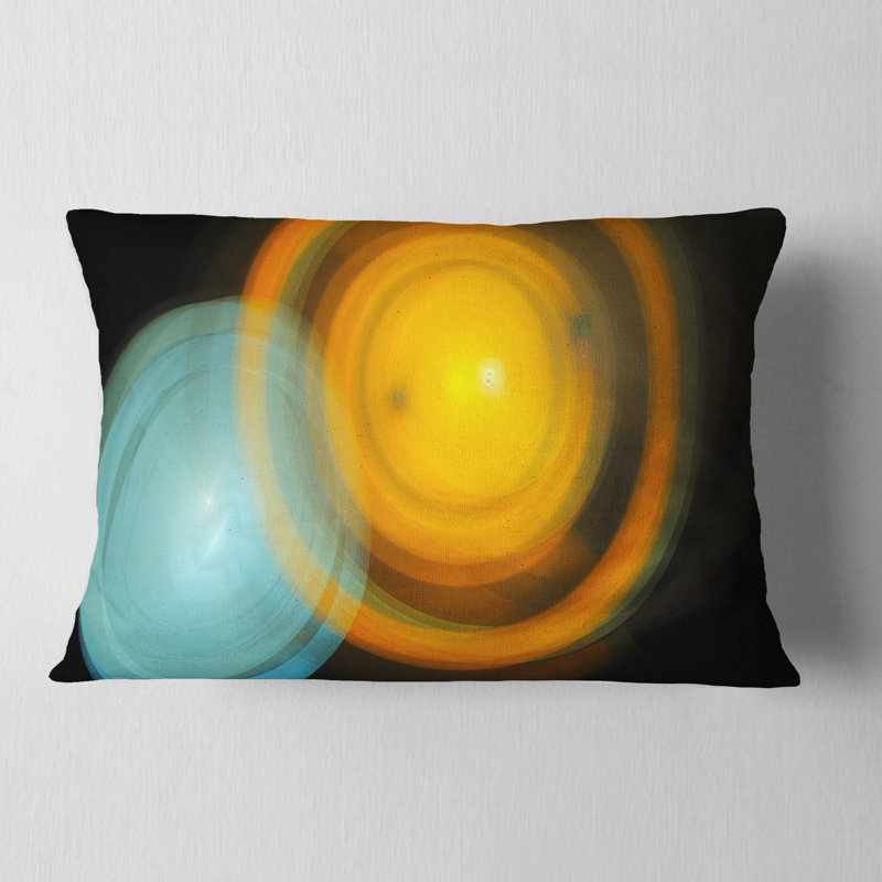  Coussin de bureau abstrait fractal, Rectangulaire, 12 po x 20 po