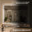 Ridlee 48 In. W X 36 In. H LED Light Anti-Fog Frameless Bathroom / Vanity Mirror-1686684050